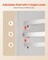 Wall-Mounted Bathroom Cabinet with 2 Doors & Adjustable Shelves